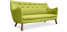 Buy Linen Upholstered Sofa - Scandinavian Style - 3 Seater - Poetes Green 54722 - prices