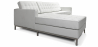 Buy Chaise longue design - Upholstered in Polipiel - Nova White 15184 - prices