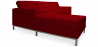 Buy Chaise longue design - Upholstered in Polipiel - Nova Red 15184 in the United Kingdom