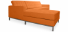 Buy Chaise longue design - Upholstered in Polipiel - Nova Orange 15184 with a guarantee