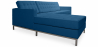 Buy Chaise longue design - Upholstered in Polipiel - Nova Dark blue 15184 - prices
