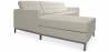 Buy Chaise longue design - Upholstered in Polipiel - Nova Ivory 15184 at Privatefloor