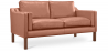 Buy Polyurethane Leather Upholstered Sofa - 2 Seater - Chaggai Light brown 13915 in the United Kingdom
