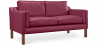 Buy Polyurethane Leather Upholstered Sofa - 2 Seater - Chaggai Mauve 13915 - in the UK