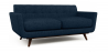 Buy 2 Seater Sofa - Scandinavian Style - Linen Upholstered - Milton Blue 55628 in the United Kingdom