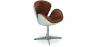 Buy Armchair with Armrests - Aviator Style - Leather and Metal - Aviator Brown 25625 - in the UK