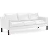 Buy Design Sofa Menache (3 seats)  - Premium Leather White 13928