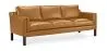 Leather Upholstered Sofa - 3 Seater - Menache image 9