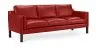 Leather Upholstered Sofa - 3 Seater - Menache image 9