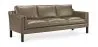 Leather Upholstered Sofa - 3 Seater - Menache image 9