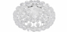 Buy Ceiling Lamp - Glass Ball Flush Mount - 35cm - Savoni Transparent 58433 - in the UK
