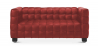 Buy Leather Upholstered Sofa - 2 Seater - Nubus Red 13253 in the United Kingdom