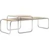 Buy Pack of 2 coffee tables - Wood and Metal - Lacky Natural wood 16315