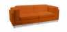 Buy Polyurethane Leather Upholstered Sofa - 2 Seater - Cawa Orange 16611 with a guarantee