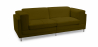 Buy Polyurethane Leather Upholstered Sofa - 2 Seater - Cawa Olive 16611 - prices