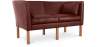 Buy 2 Seater Sofa - Polyurethane Leather Upholstered - Benjamin Brown 13918 at Privatefloor