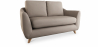 Buy Linen Upholstered Sofa - Scandinavian Style - 2 Seater - Gustavo Brown 58242 - in the UK