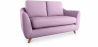 Buy Linen Upholstered Sofa - Scandinavian Style - 2 Seater - Gustavo Mauve 58242 in the United Kingdom