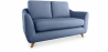 Buy Linen Upholstered Sofa - Scandinavian Style - 2 Seater - Gustavo Blue 58242 - in the UK