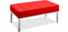 Buy Design Bench - 2 seats - Upholstered in Leather - Konel Red 13214 with a guarantee