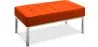 Design Bench - 2 seats - Upholstered in Leather - Konel image 9