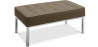 Buy Design Bench - 2 seats - Upholstered in Leather - Konel Taupe 13214 in the United Kingdom