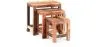 Pack of 3 Stackable Side Tables - Wood - Seaside image 9