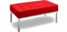 Buy Design bench - 2 seats - Upholstered in polyurethane - Konel Red 13213 in the United Kingdom