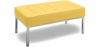 Buy Design bench - 2 seats - Upholstered in polyurethane - Konel Yellow 13213 with a guarantee