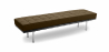 Buy Bench upholstered in faux leather - 3 seats - Town Brown 13222 at Privatefloor