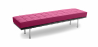 Buy Bench upholstered in faux leather - 3 seats - Town Pink 13222 home delivery