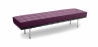 Buy Bench upholstered in faux leather - 3 seats - Town Mauve 13222 with a guarantee