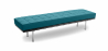 Buy Bench upholstered in faux leather - 3 seats - Town Turquoise 13222 at Privatefloor