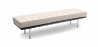 Buy Bench upholstered in faux leather - 3 seats - Town Ivory 13222 - prices