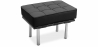 Buy Footstool Upholstered in Polyurethane - Barcel Black 15424 - in the UK
