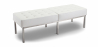 Buy Bench Upholstered in Polyurethane - 3 Seats - Knoll White 13216 - prices
