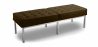 Buy Bench Upholstered in Polyurethane - 3 Seats - Knoll Brown 13216 at Privatefloor