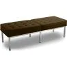 Buy Bench Upholstered in Polyurethane - 3 Seats - Kannes Brown 13216