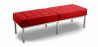 Buy Bench Upholstered in Polyurethane - 3 Seats - Knoll Red 13216 in the United Kingdom