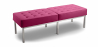 Buy Bench Upholstered in Polyurethane - 3 Seats - Knoll Pink 13216 home delivery