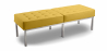 Buy Bench Upholstered in Polyurethane - 3 Seats - Knoll Yellow 13216 - in the UK