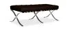 Leather-upholstered bench - Footrest - Town image 9