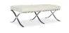 Leather-upholstered bench - Footrest - Town image 9