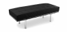 Buy Bench Upholstered in Polyurethane - 2 Seats - Town  Black 13219 - in the UK