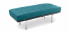 Buy Bench Upholstered in Polyurethane - 2 Seats - Town  Turquoise 13219 at Privatefloor