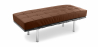 Buy Bench Upholstered in Polyurethane - 2 Seats - Town  Chocolate 13219 - in the UK