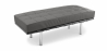 Buy Bench Upholstered in Polyurethane - 2 Seats - Town  Dark grey 13219 at Privatefloor