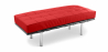 Buy Bench Upholstered in Leather - 2 Seats - Town Red 13220 in the United Kingdom