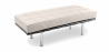 Buy Bench Upholstered in Leather - 2 Seats - Town Ivory 13220 with a guarantee