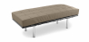 Buy Bench Upholstered in Leather - 2 Seats - Town Taupe 13220 - in the UK